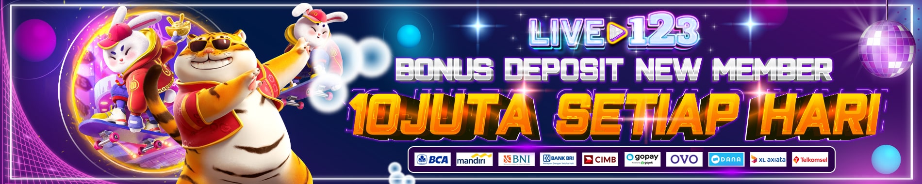 LIVE123 BONUS DEPOSIT 10JUTA SETIAP HARI